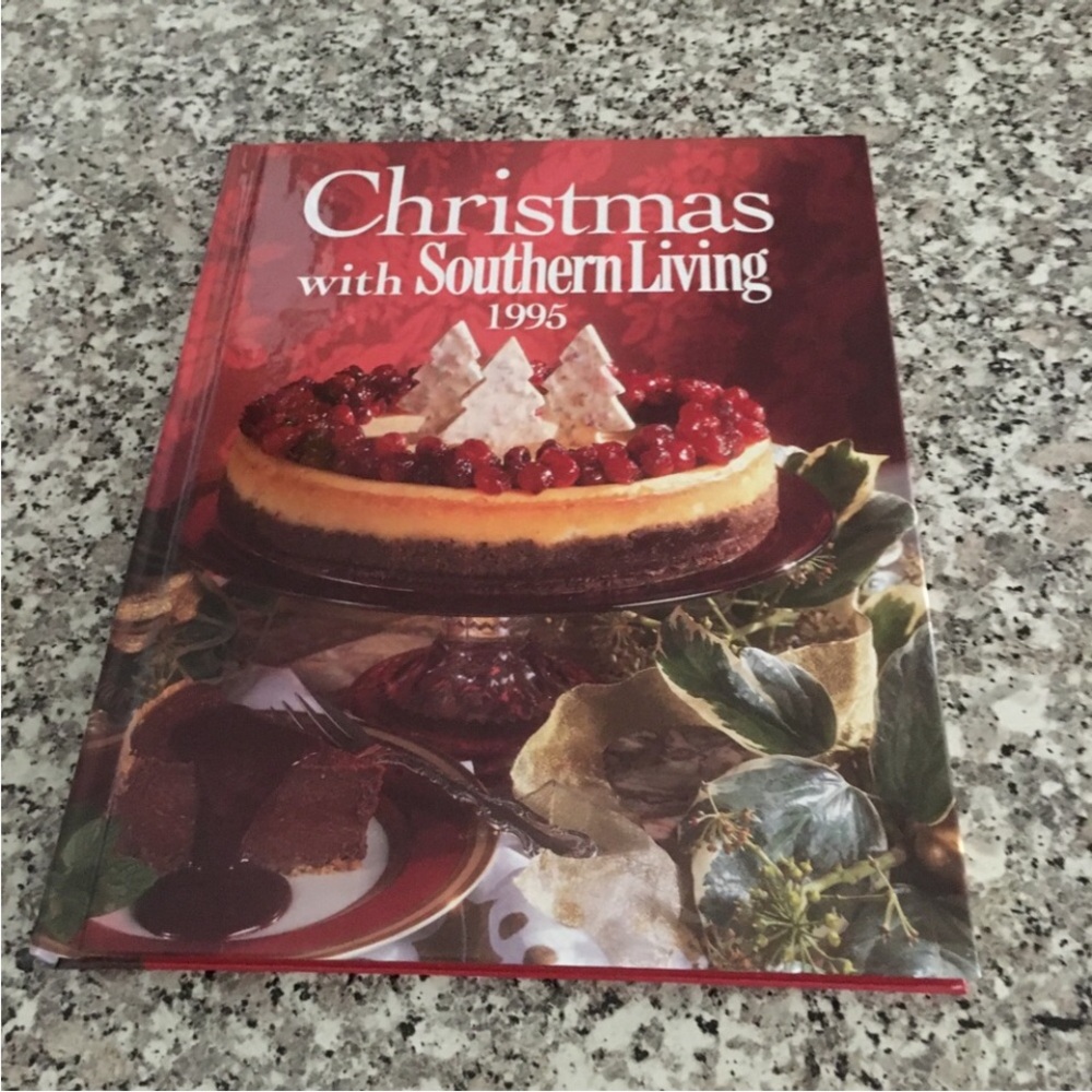 1995 Christmas with Southern Living craft book cookbook hardcover Oxmoor House
